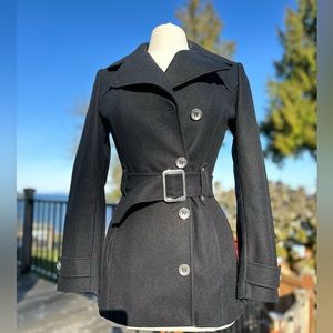 Gorgeous D&G Pea Coat with Zebra Print Lining